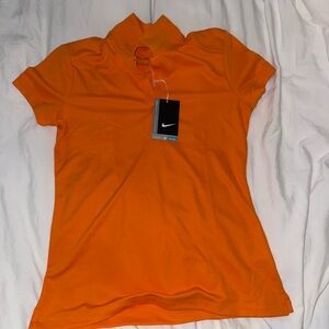 Nike Women's Bright Orange Short Sleeve Polo